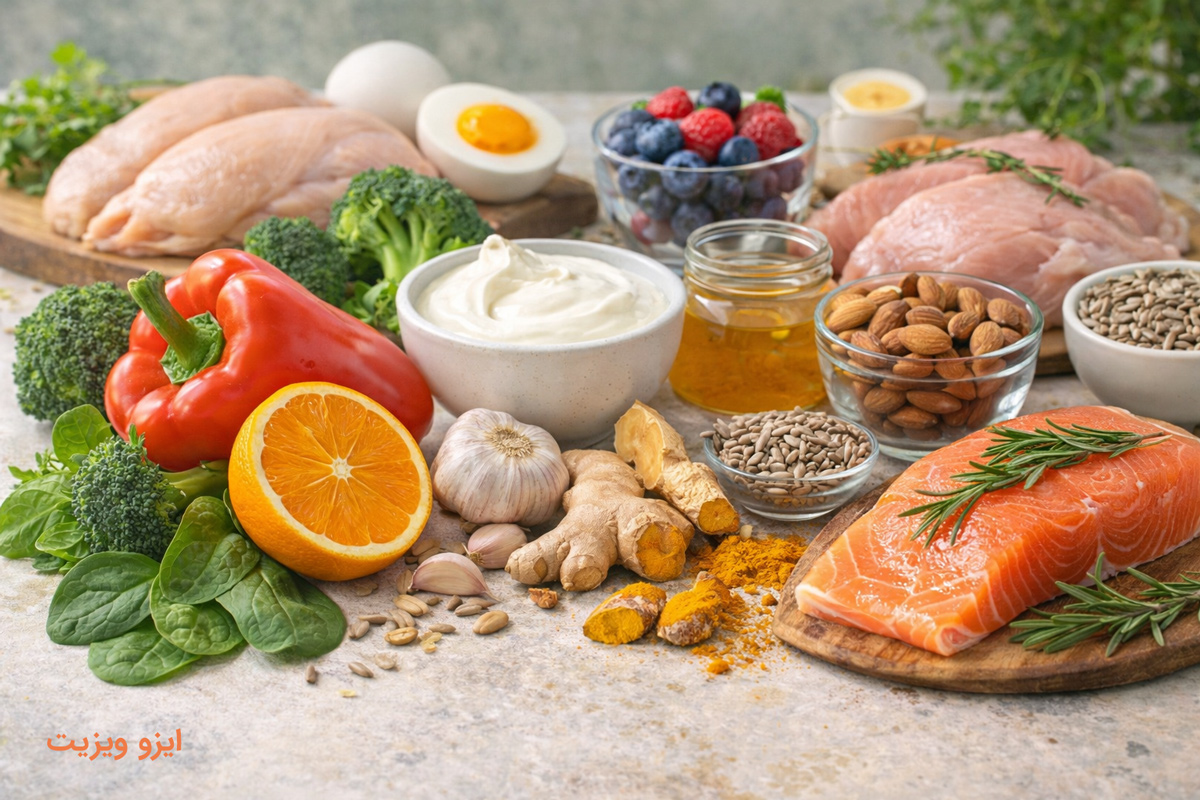 مواد غذایی مفید برای تقویت سیستم ایمنی بدن