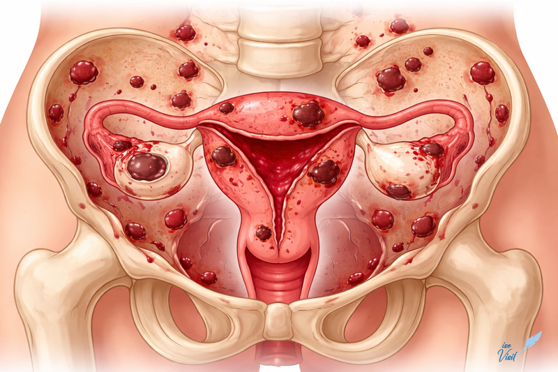 کیست شکلاتی در آندومتریوز