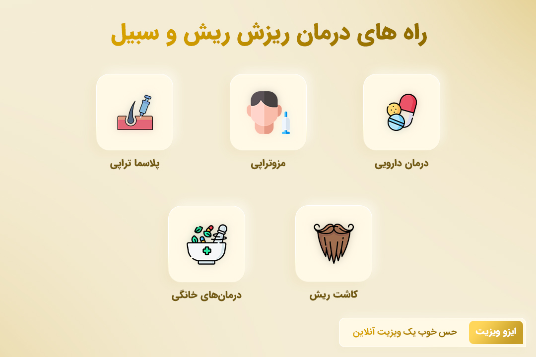 راه درمان ریزش ریش و سیبیل